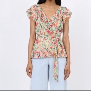 Diane von Furstenberg DVF Rosita Blouse Sz 12